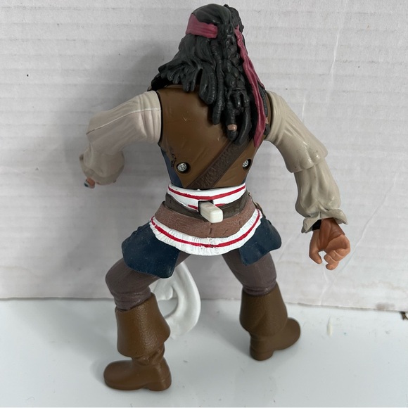 Zizzle Disney Pirates Of The Caribbean Captain Jack Sparrow Action Figure 7” - Picture 2 of 6